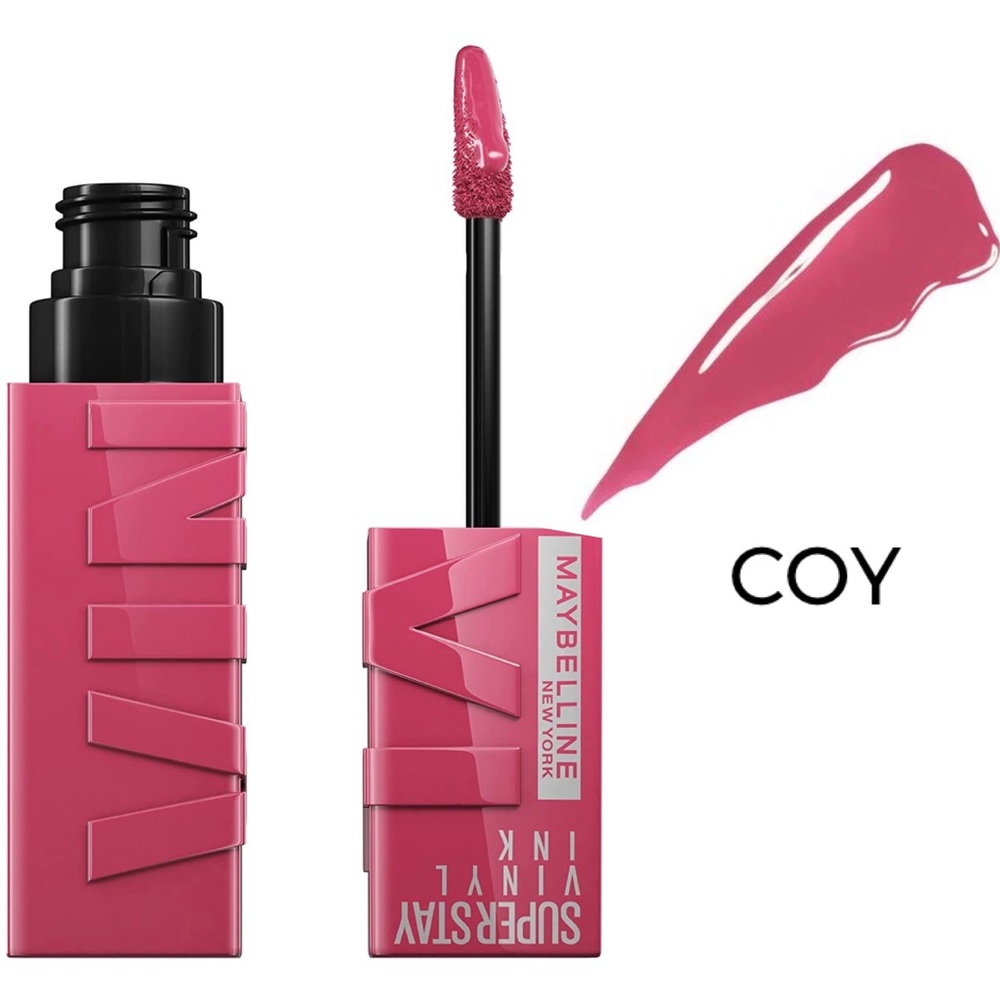 Maybelline Super Stay Vinyl Ink Liquid Lipstick in Coy- 0.14 fl oz NWT